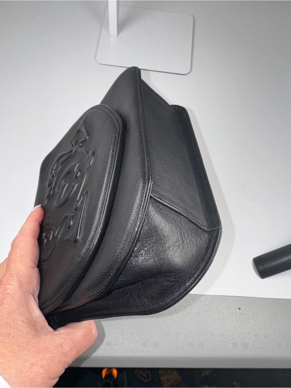 Mila Schon black top handle purse with dust bag and box - Picture 10 of 14